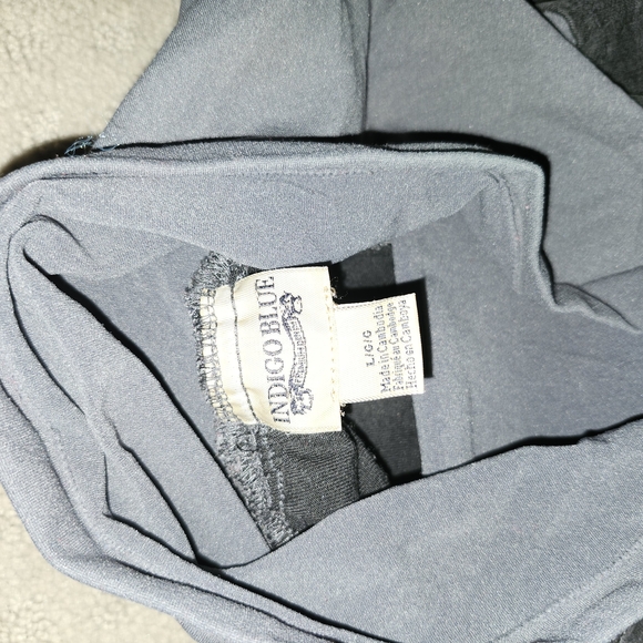 Indigo Blue Gray Shirt - Picture 1 of 3